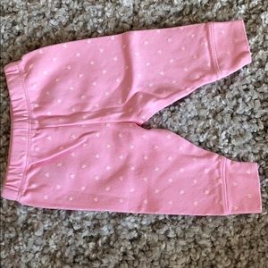 NB pink heart pants